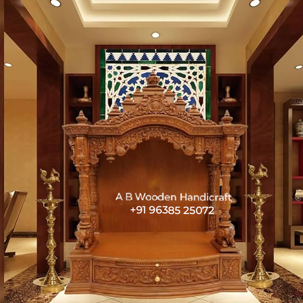 Exquisite Teak Wood Mandir For Home UK