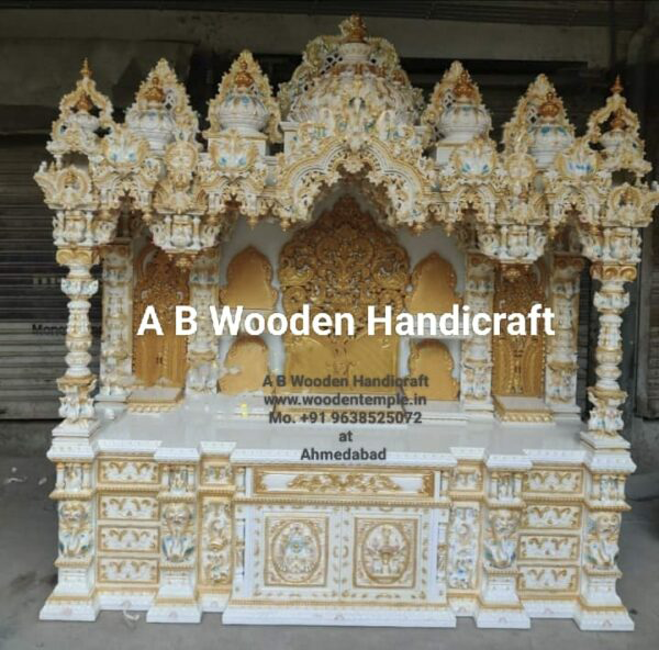 Teak Wood Carved Temple