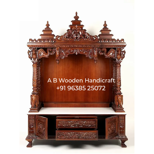 Wooden Mandir for Home