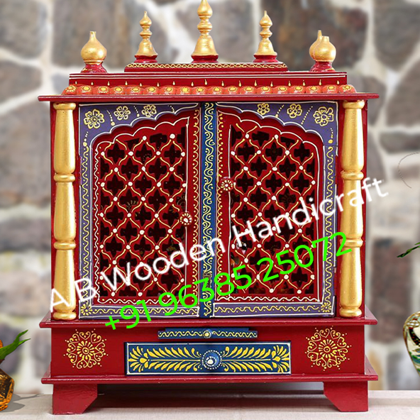 Beautiful Carved Golden Teakwood Temple